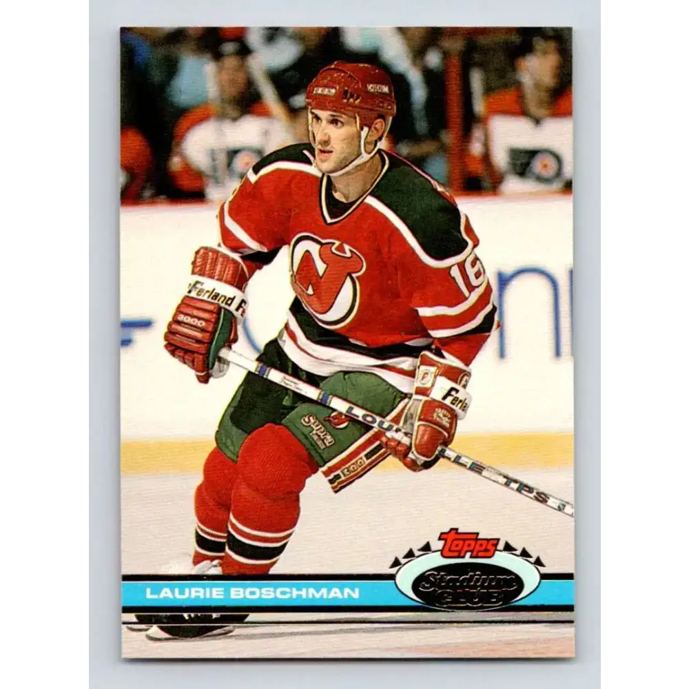 1991-92 Topps Stadium Club #292 Laurie Boschman NM-MT New Jersey Devils Hockey Card - Hockey Card Single
