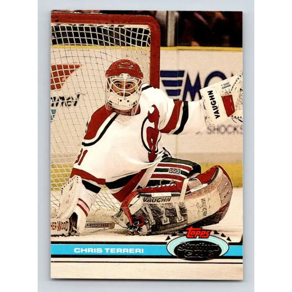 1991-92 Topps Stadium Club #297 Chris Terreri NM-MT New Jersey Devils Hockey Card - Hockey Card Single