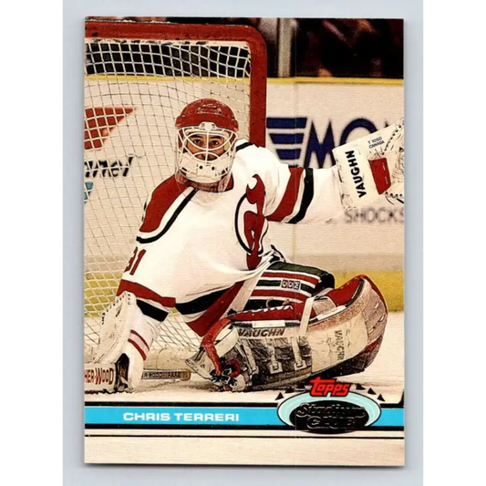 1991-92 Topps Stadium Club #297 Chris Terreri NM-MT New Jersey Devils Hockey Card - Hockey Card Single