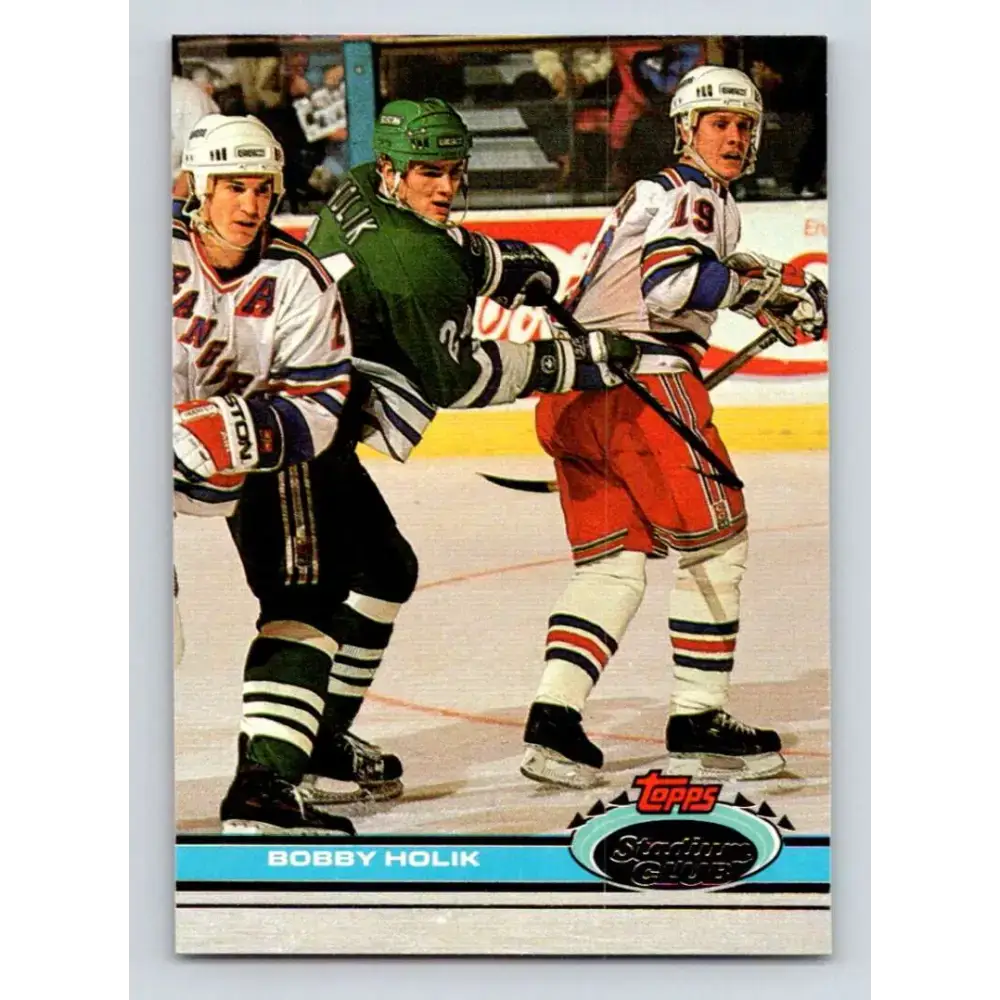1991-92 Topps Stadium Club #299 Bobby Holik NM-MT Hartford Whalers Hockey Card - Hockey Card Single