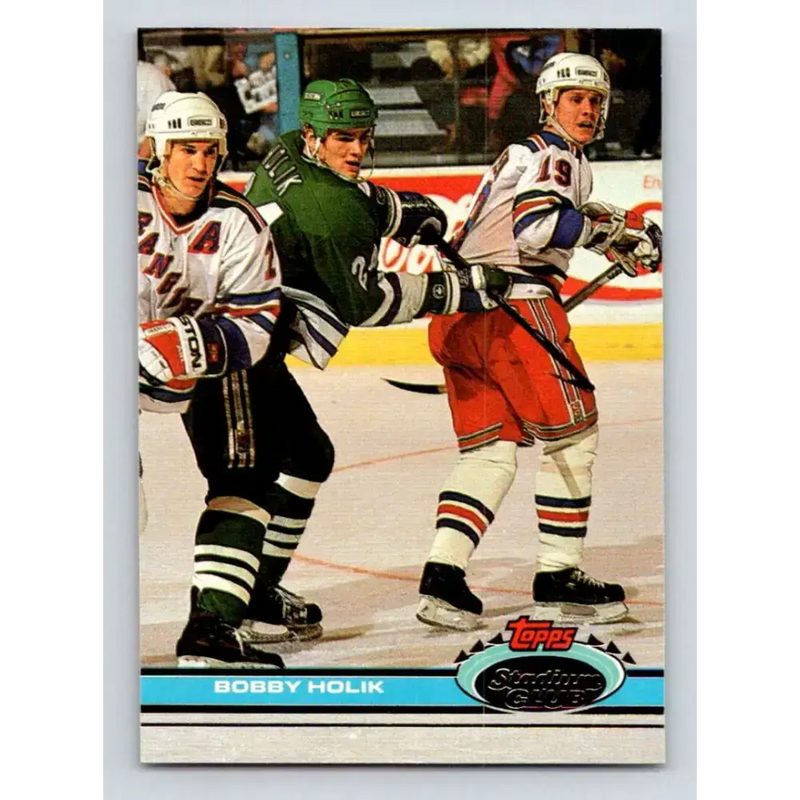 1991-92 Topps Stadium Club #299 Bobby Holik NM-MT Hartford Whalers Hockey Card - Hockey Card Single