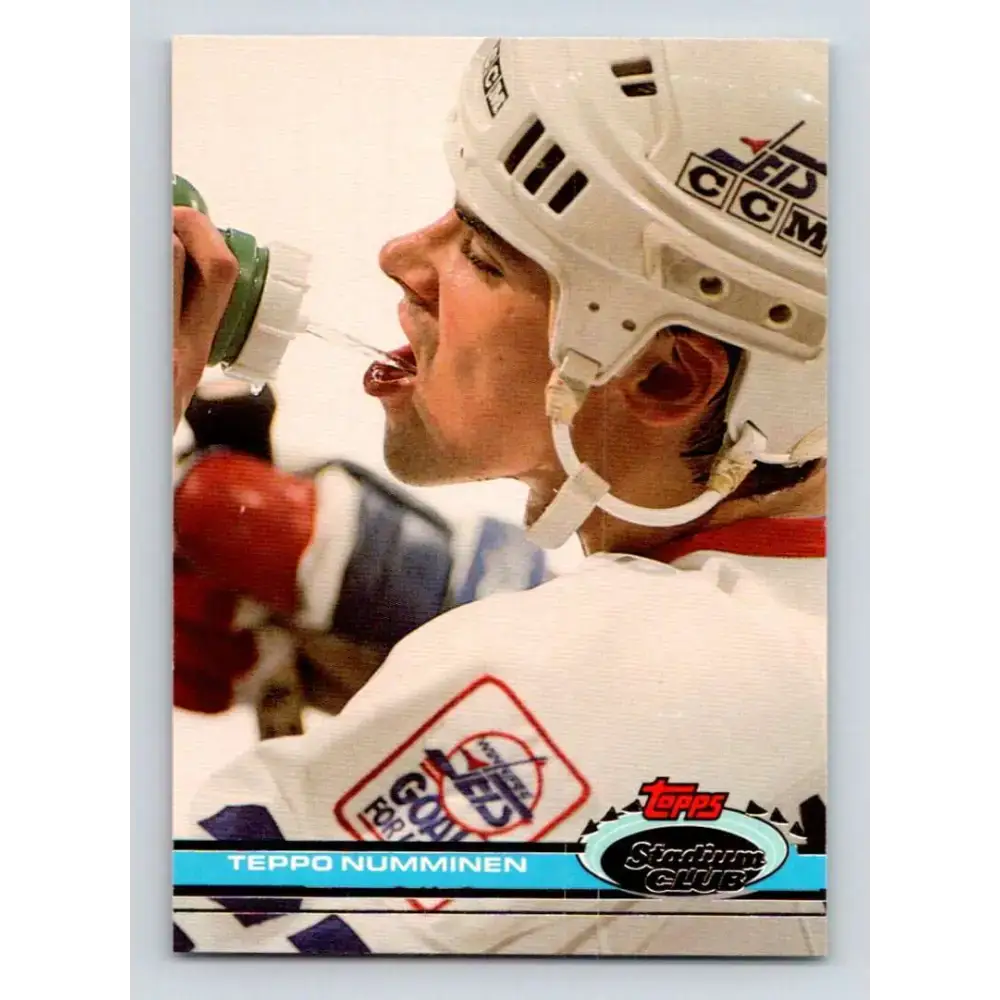 1991-92 Topps Stadium Club #302 Teppo Numminen NM-MT Winnipeg Jets Hockey Card - Hockey Card Single
