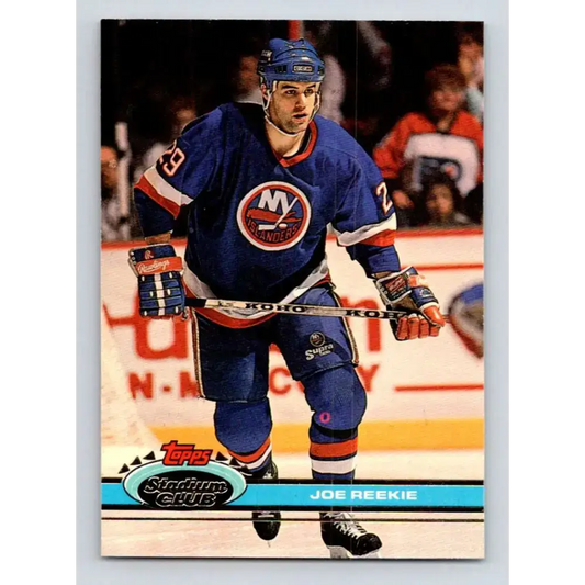 1991-92 Topps Stadium Club #304 Joe Reekie NM-MT New York Rangers Hockey Card - Hockey Card Single
