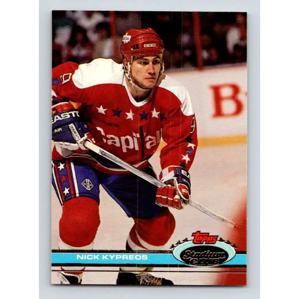1991-92 Topps Stadium Club #307 Nick Kypreos NM-MT Washington Capitals Hockey Card - Hockey Card Single