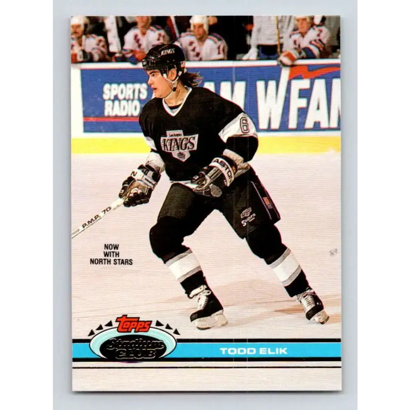 1991-92 Topps Stadium Club #310 Todd Elik NM-MT Minnesota North Stars Hockey Card - Hockey Card Single