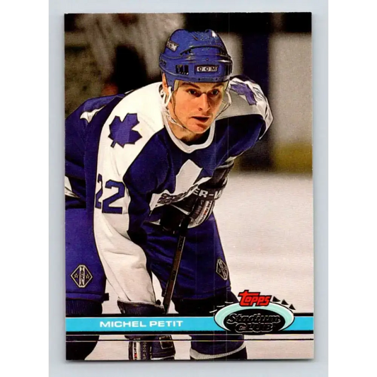 1991-92 Topps Stadium Club #311 Michel Petit NM-MT Toronto Maple Leafs Hockey Card - Hockey Card Single