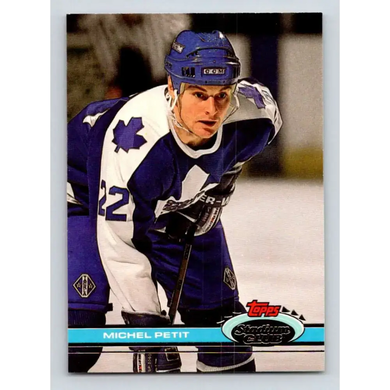 1991-92 Topps Stadium Club #311 Michel Petit NM-MT Toronto Maple Leafs Hockey Card - Hockey Card Single