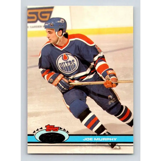 1991-92 Topps Stadium Club #313 Joe Murphy NM-MT Edmonton Oilers Hockey Card - Hockey Card Single