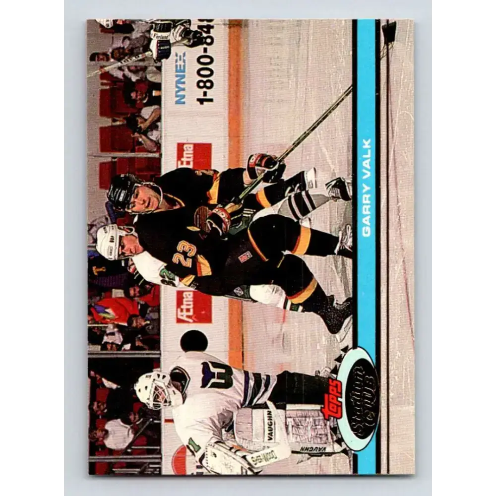 1991-92 Topps Stadium Club #318 Garry Valk NM-MT Vancouver Canucks Hockey Card - Hockey Card Single