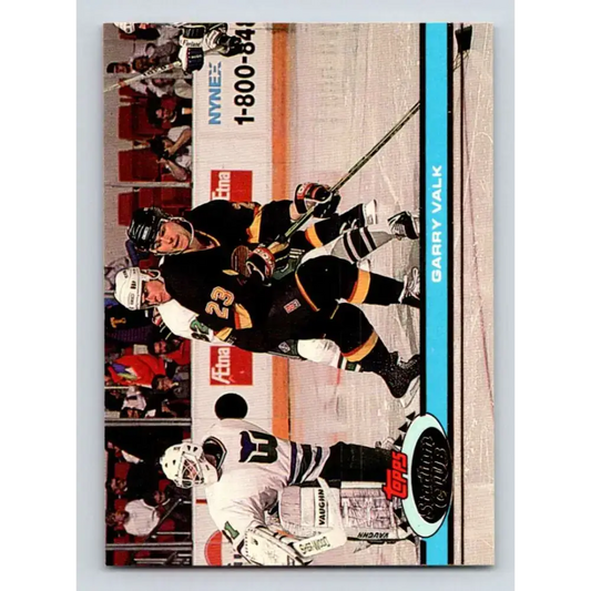 1991-92 Topps Stadium Club #318 Garry Valk NM-MT Vancouver Canucks Hockey Card - Hockey Card Single