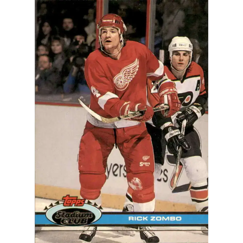 1991-92 Topps Stadium Club #32 Rick Zombo NM-MT Detroit Red Wings Hockey Card - Hockey Card Single