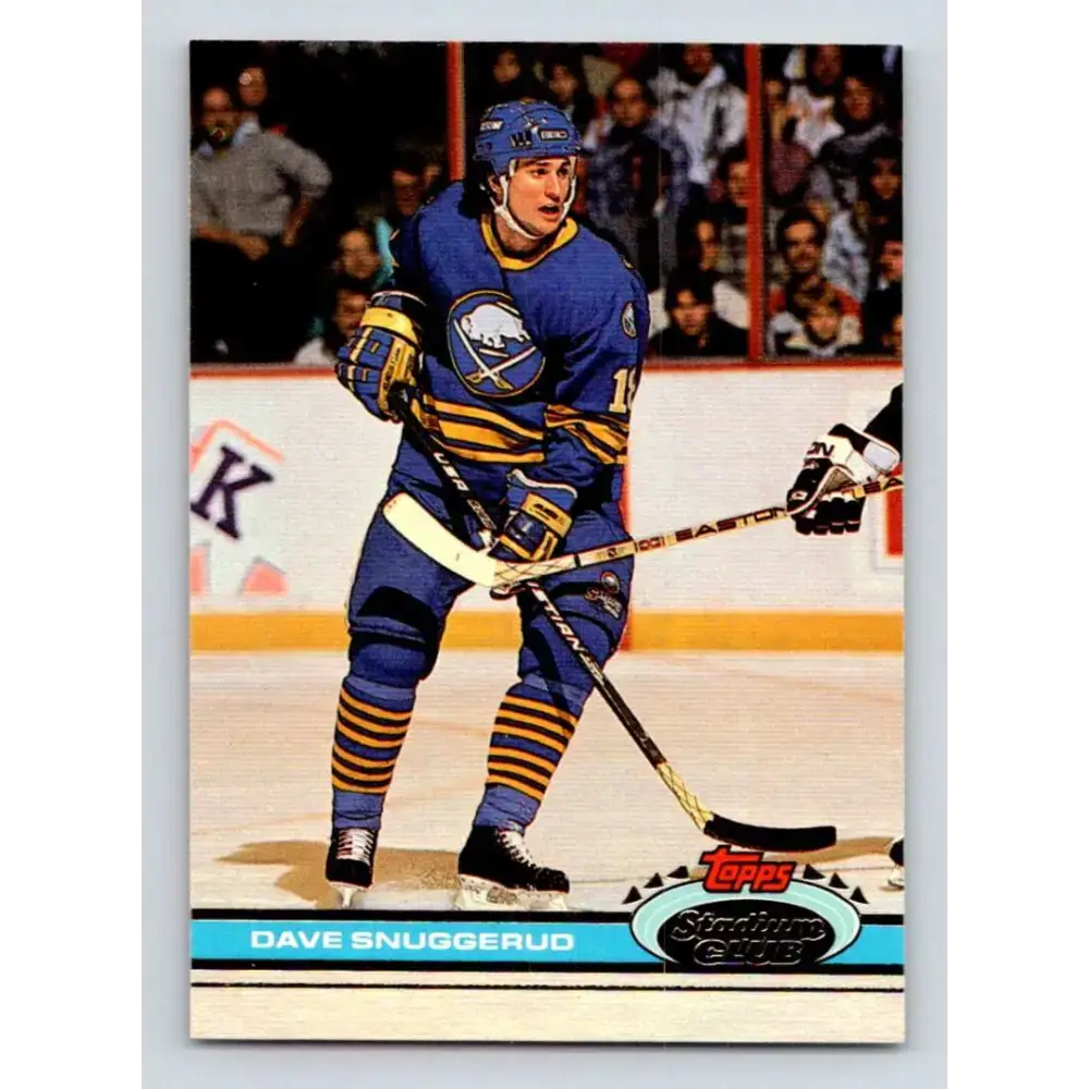 1991-92 Topps Stadium Club #320 Dave Snuggerud NM-MT Buffalo Sabres Hockey Card - Hockey Card Single
