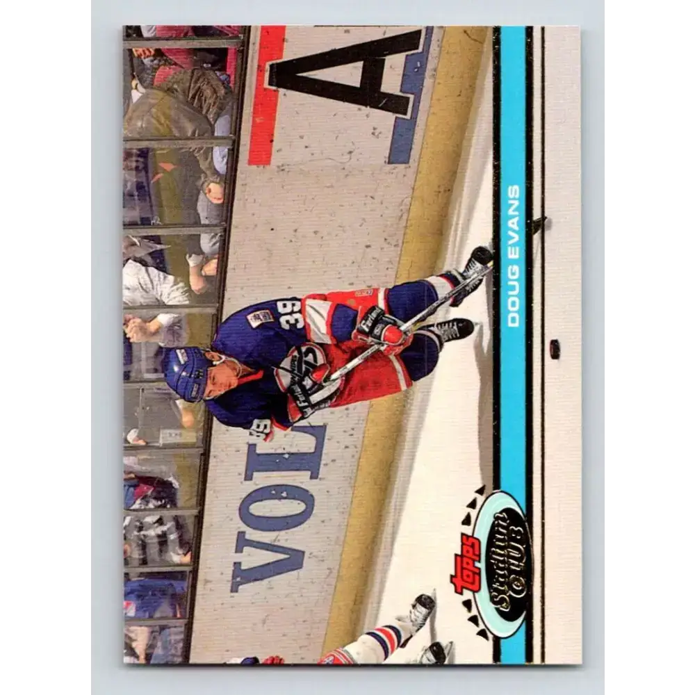 1991-92 Topps Stadium Club #321 Doug Evans NM-MT Winnipeg Jets Hockey Card - Hockey Card Single