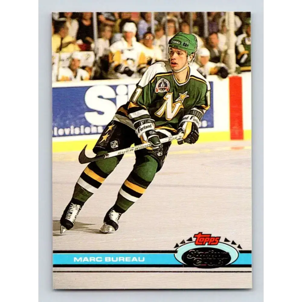 1991-92 Topps Stadium Club #322 Marc Bureau NM-MT Minnesota North Stars Hockey Card - Hockey Card Single