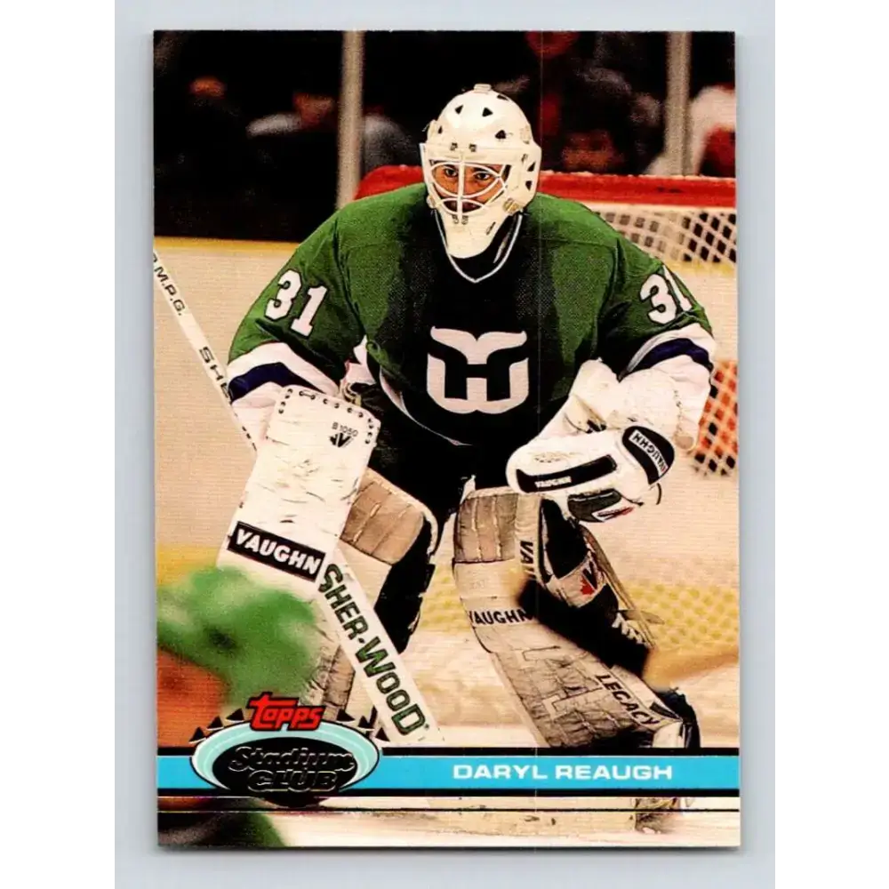 1991-92 Topps Stadium Club #326 Daryl Reaugh NM-MT Hartford Whalers Hockey Card - Hockey Card Single