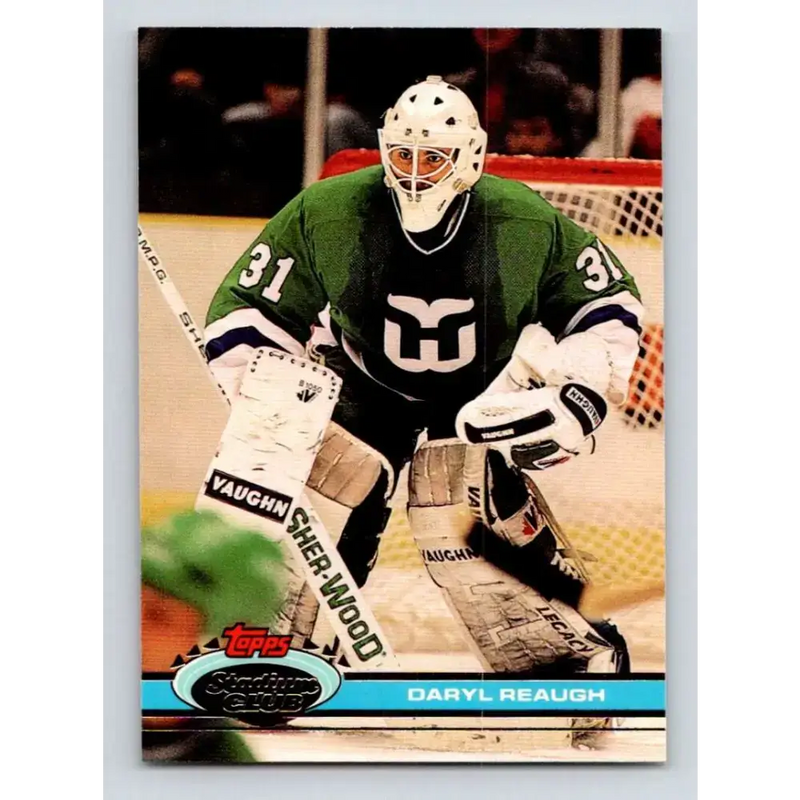 1991-92 Topps Stadium Club #326 Daryl Reaugh NM-MT Hartford Whalers Hockey Card - Hockey Card Single
