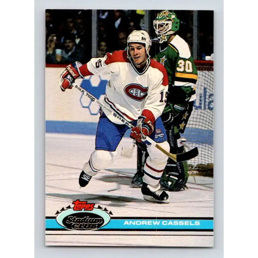 1991-92 Topps Stadium Club #329 Andrew Cassels NM-MT Montreal Canadiens Hockey Card - Hockey Card Single