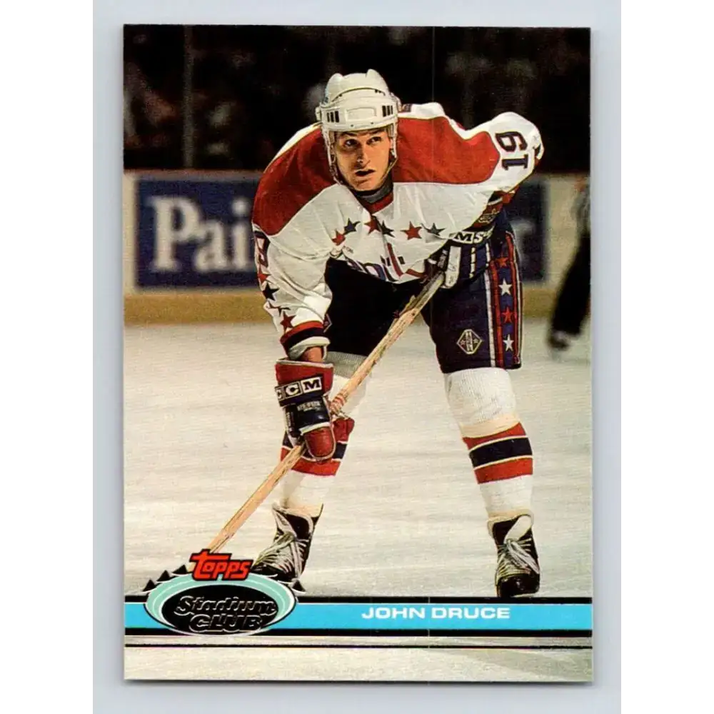 1991-92 Topps Stadium Club #331 John Druce NM-MT Washington Capitals Hockey Card - Hockey Card Single