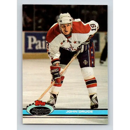 1991-92 Topps Stadium Club #331 John Druce NM-MT Washington Capitals Hockey Card - Hockey Card Single