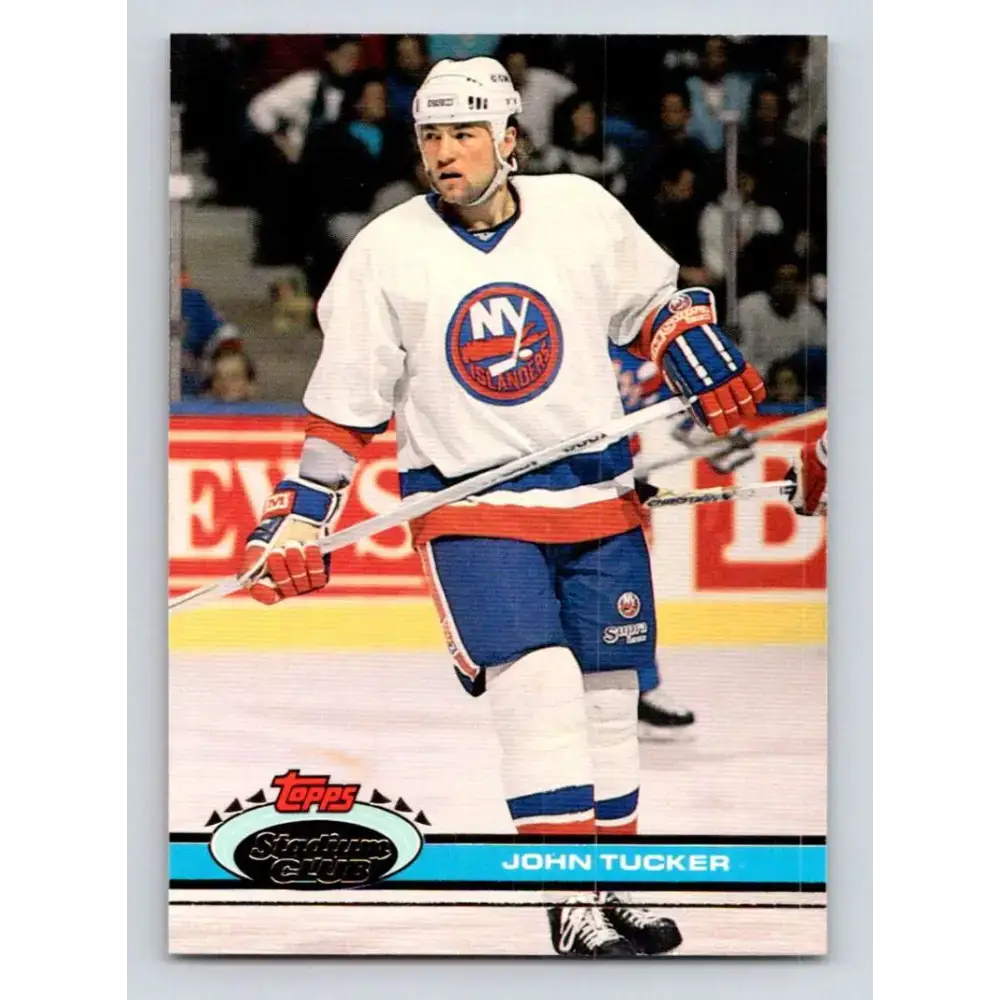 1991-92 Topps Stadium Club #335 John Tucker NM-MT New York Islanders Hockey Card - Hockey Card Single