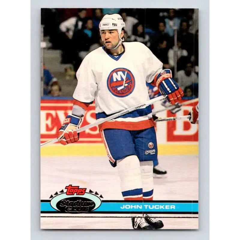 1991-92 Topps Stadium Club #335 John Tucker NM-MT New York Islanders Hockey Card - Hockey Card Single