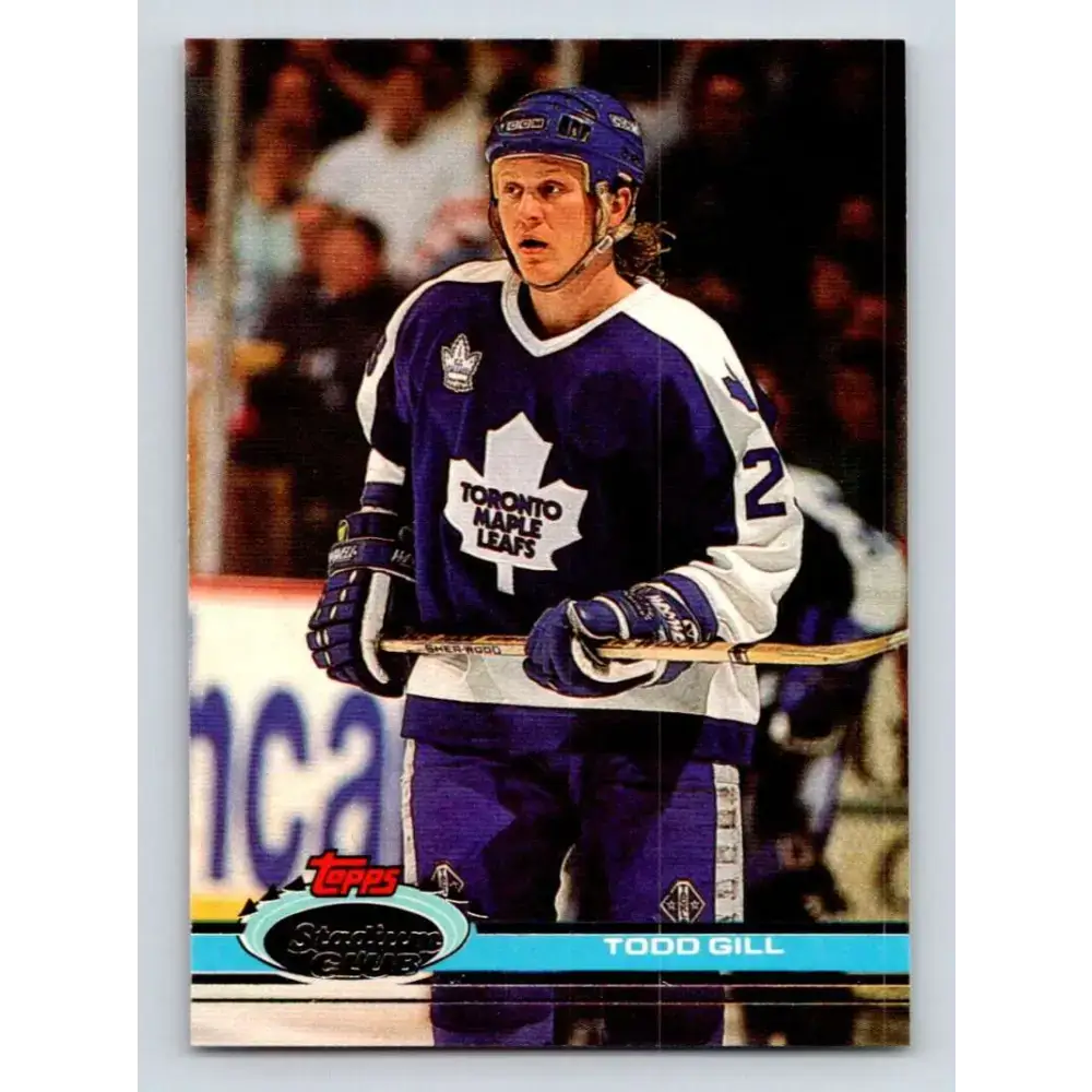 1991-92 Topps Stadium Club #336 Todd Gill NM-MT Toronto Maple Leafs Hockey Card - Hockey Card Single