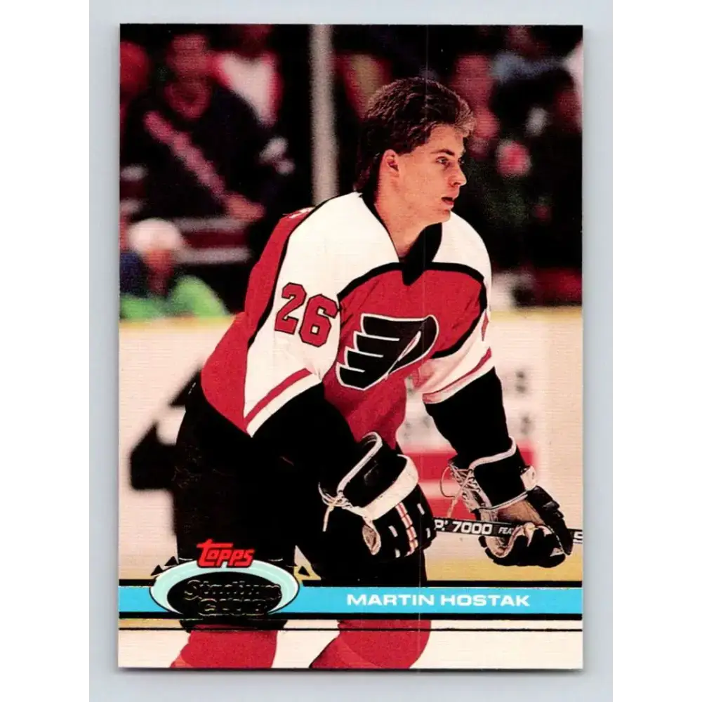 1991-92 Topps Stadium Club #337 Martin Hostak NM-MT Philadelphia Flyers Hockey Card - Hockey Card Single
