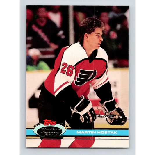 1991-92 Topps Stadium Club #337 Martin Hostak NM-MT Philadelphia Flyers Hockey Card - Hockey Card Single