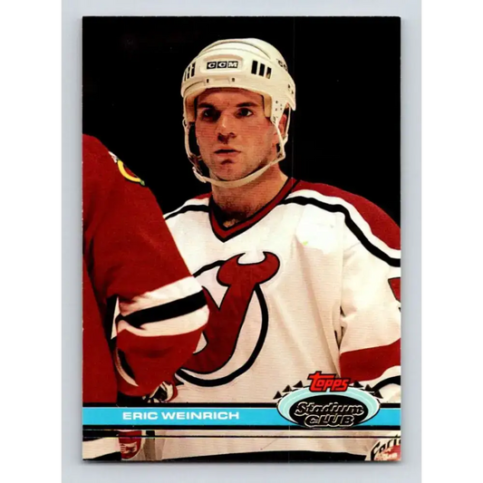 1991-92 Topps Stadium Club #339 Eric Weinrich NM-MT New Jersey Devils Hockey Card - Hockey Card Single