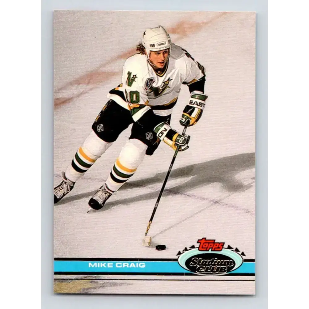1991-92 Topps Stadium Club #344 Mike Craig NM-MT Minnesota North Stars Hockey Card - Hockey Card Single
