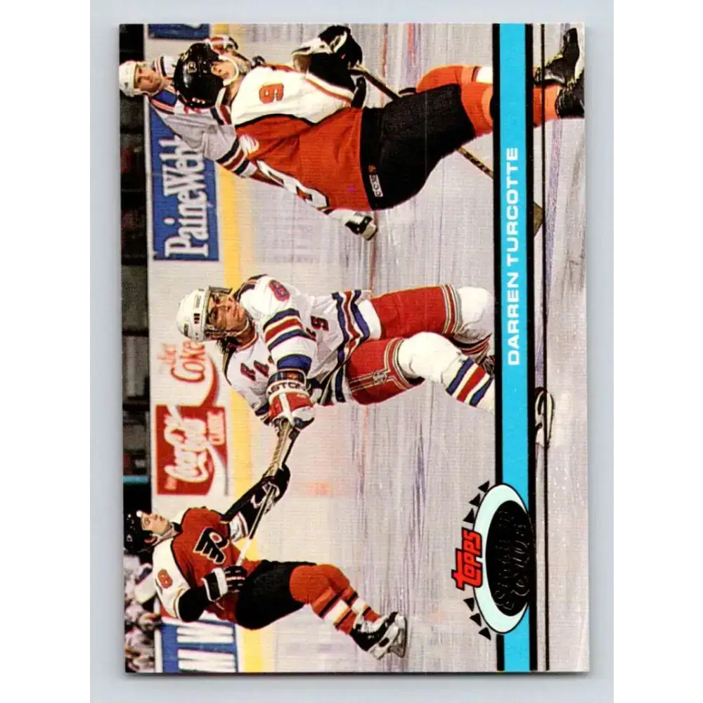 1991-92 Topps Stadium Club #346 Darren Turcotte NM-MT New York Rangers Hockey Card - Hockey Card Single