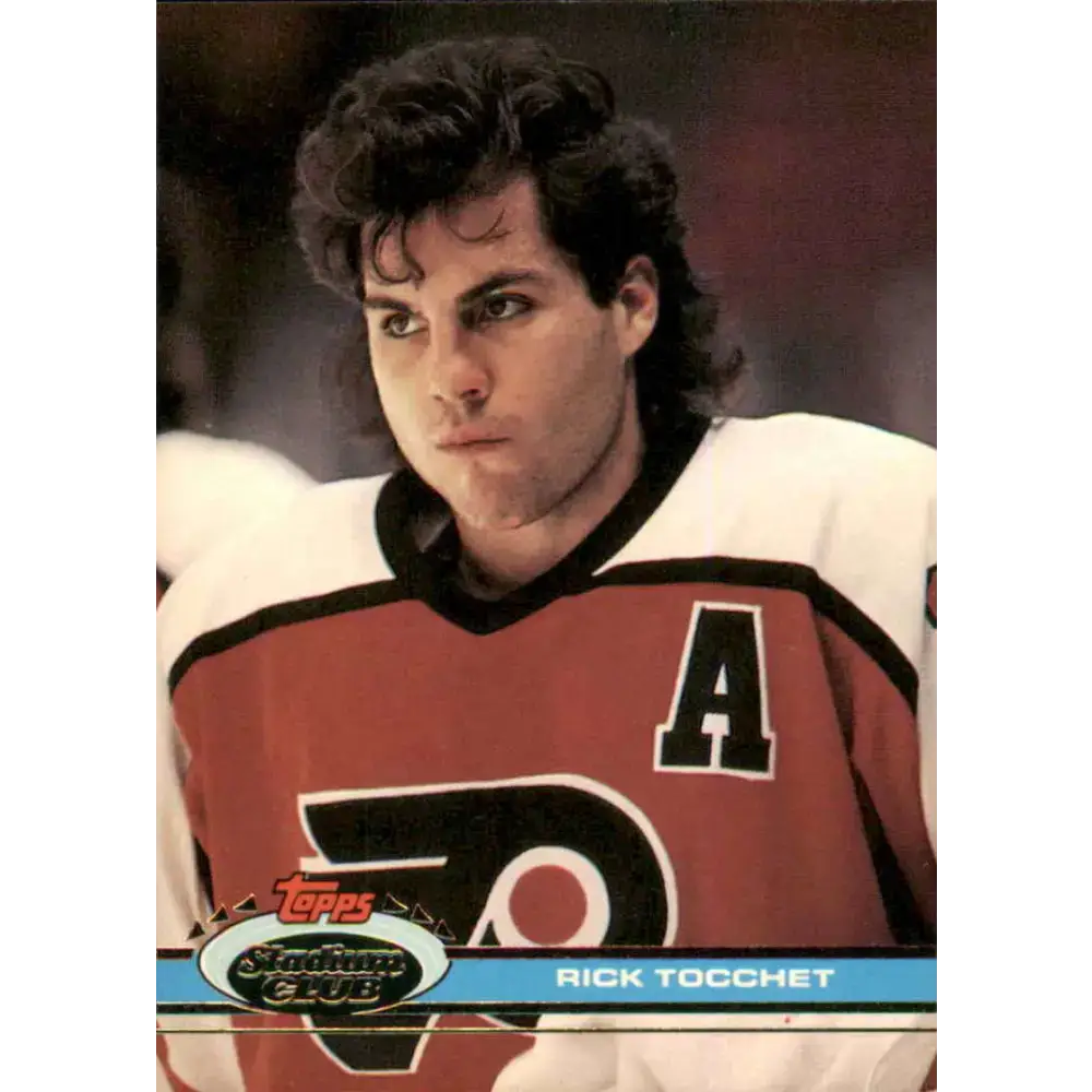 1991-92 Topps Stadium Club #35 Rick Tocchet NM-MT Philadelphia Flyers Hockey Card - Hockey Card Single