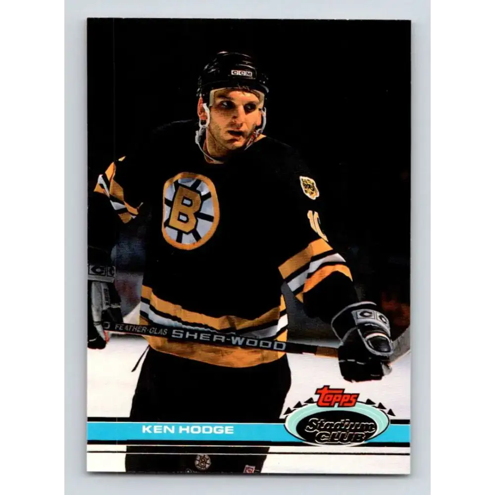 1991-92 Topps Stadium Club #357 Ken Hodge Jr. NM-MT Boston Bruins Hockey Card - Hockey Card Single