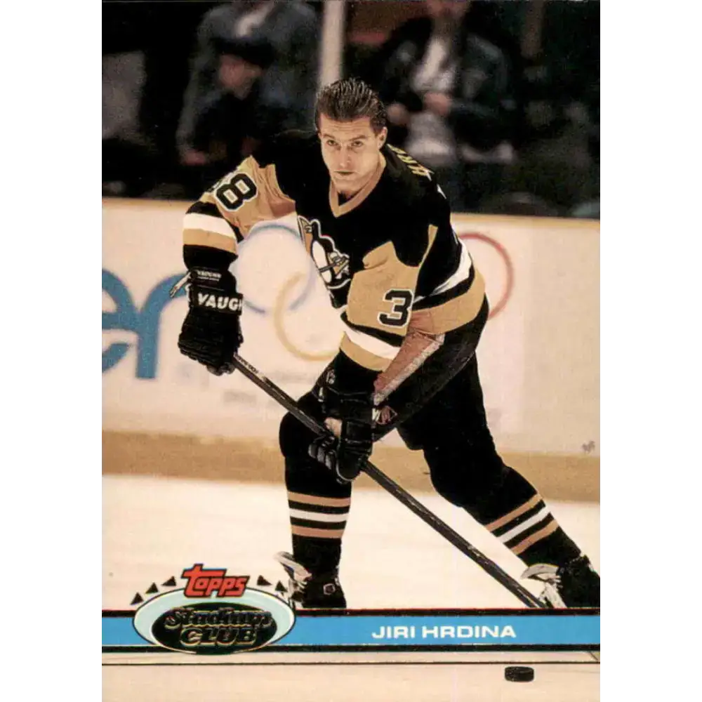 1991-92 Topps Stadium Club #36 Jiri Hrdina NM-MT Pittsburgh Penguins Hockey Card - Hockey Card Single