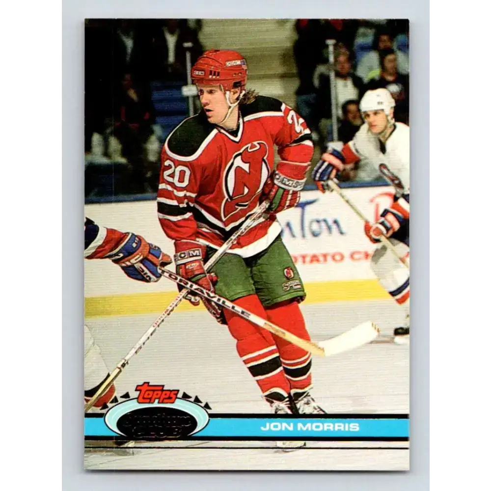 1991-92 Topps Stadium Club #360 Jon Morris NM-MT New Jersey Devils Hockey Card - Hockey Card Single