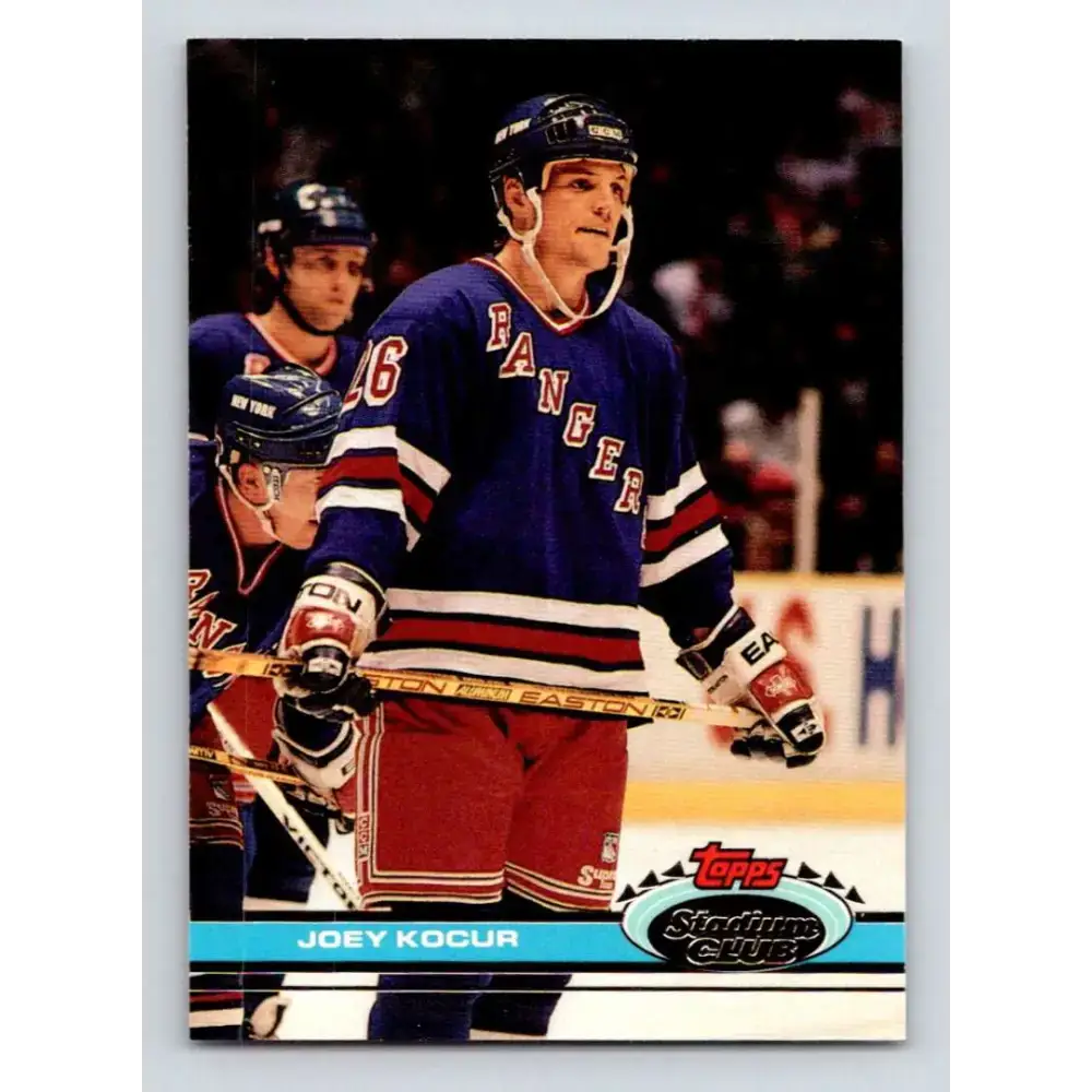 1991-92 Topps Stadium Club #365 Joey Kocur NM-MT New York Rangers Hockey Card - Hockey Card Single
