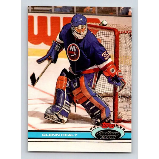 1991-92 Topps Stadium Club #369 Glenn Healy NM-MT New York Islanders Hockey Card - Hockey Card Single