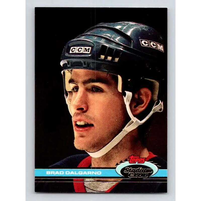 1991-92 Topps Stadium Club #371 Brad Dalgarno NM-MT New York Islanders Hockey Card - Hockey Card Single