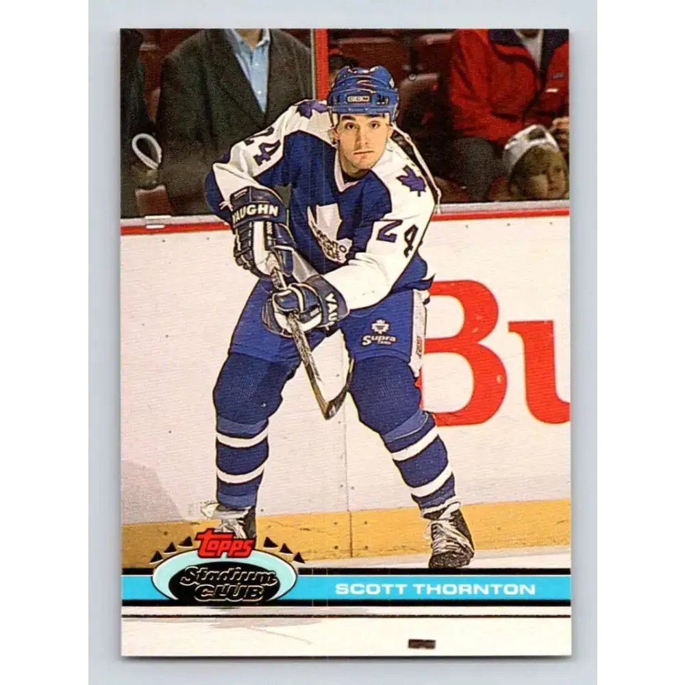 1991-92 Topps Stadium Club #378 Scott Thornton NM-MT Toronto Maple Leafs Hockey Card - Hockey Card Single