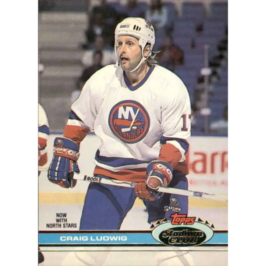 1991-92 Topps Stadium Club #38 Craig Ludwig NM-MT Minnesota North Stars Hockey Card - Hockey Card Single