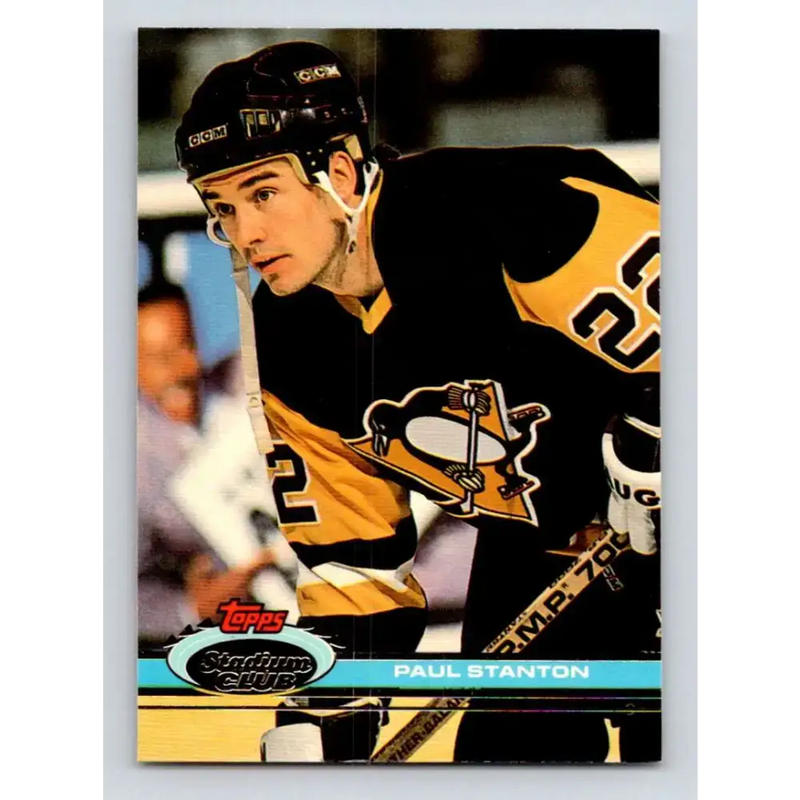 1991-92 Topps Stadium Club #380 Paul Stanton NM-MT Pittsburgh Penguins Hockey Card - Hockey Card Single