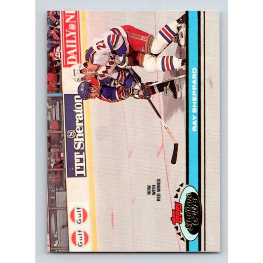 1991-92 Topps Stadium Club #381 Ray Sheppard NM-MT Detroit Red Wings Hockey Card - Hockey Card Single