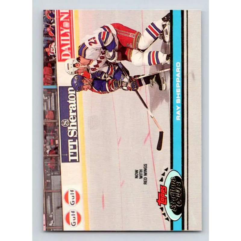 1991-92 Topps Stadium Club #381 Ray Sheppard NM-MT Detroit Red Wings Hockey Card - Hockey Card Single