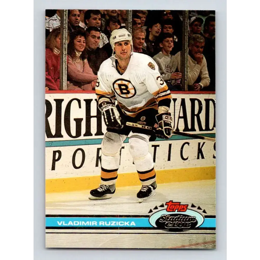 1991-92 Topps Stadium Club #383 Vladimir Ruzicka NM-MT Boston Bruins Hockey Card - Hockey Card Single
