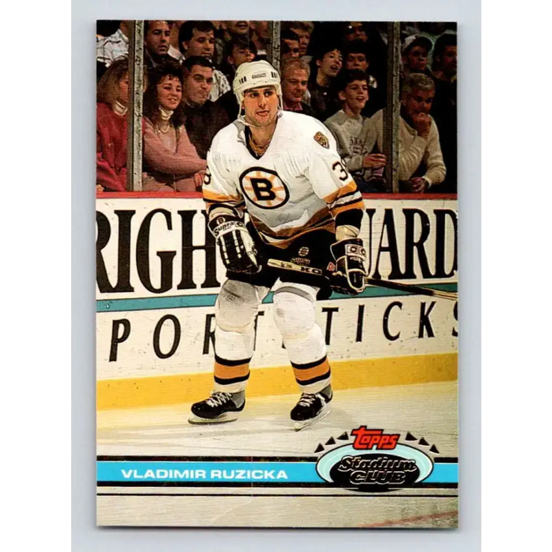 1991-92 Topps Stadium Club #383 Vladimir Ruzicka NM-MT Boston Bruins Hockey Card - Hockey Card Single