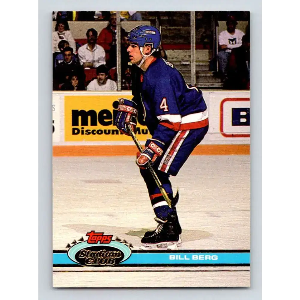 1991-92 Topps Stadium Club #385 Bill Berg NM-MT New York Islanders Hockey Card - Hockey Card Single