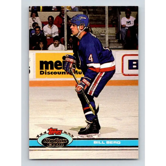 1991-92 Topps Stadium Club #385 Bill Berg NM-MT New York Islanders Hockey Card - Hockey Card Single