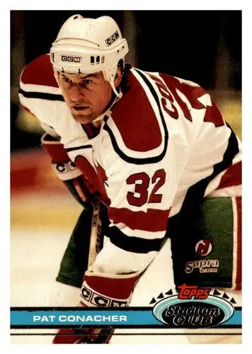 1991-92 Topps Stadium Club #387 Pat Conacher Near Mint or Better NJ Devils - Hockey Card Single