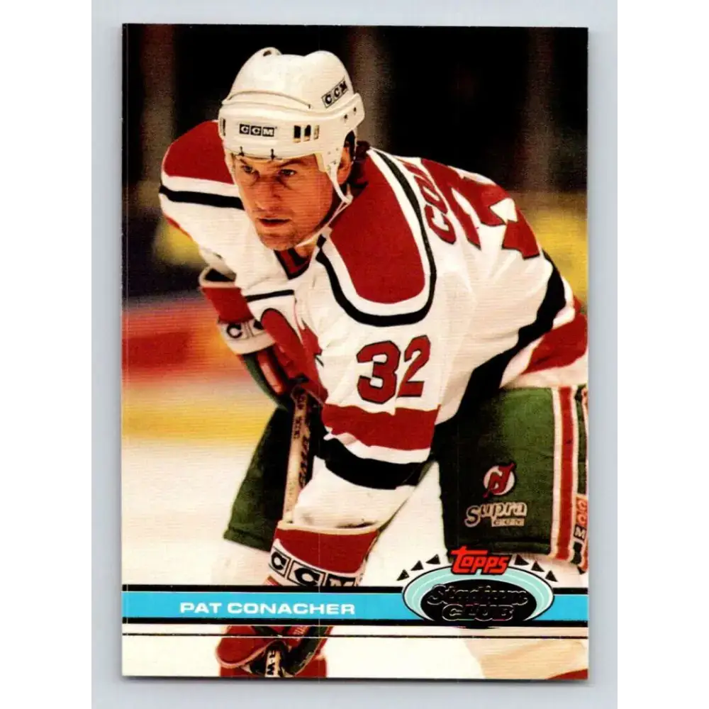 1991-92 Topps Stadium Club #387 Pat Conacher NM-MT New Jersey Devils Hockey Card - Hockey Card Single