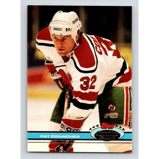 1991-92 Topps Stadium Club #387 Pat Conacher NM-MT New Jersey Devils Hockey Card - Hockey Card Single